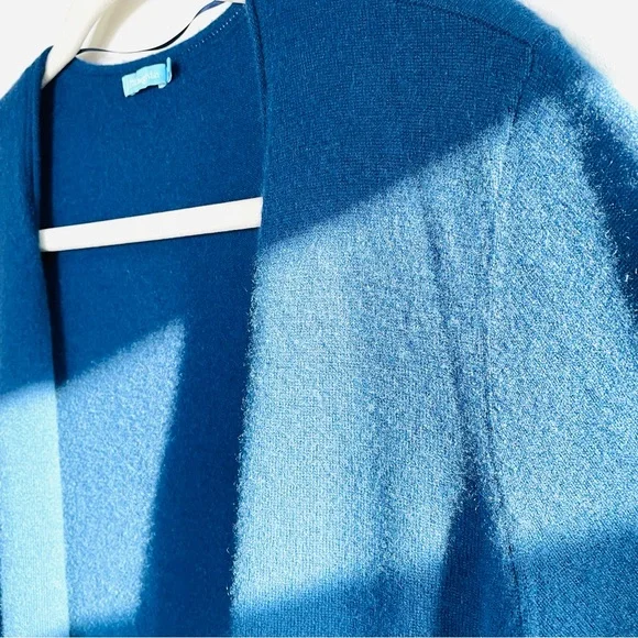Minimalist | J McLaughlin 100% Cashmere Cardigan | Deep Blue Long Duster | XL - Picture 9 of 16